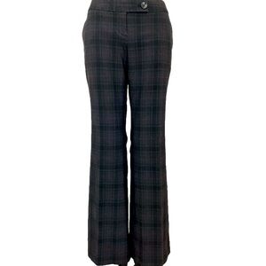 BODY by VS KATE Fit Plaid FLAT FRONT work ready! Flared Pants 6 PETITE/short
